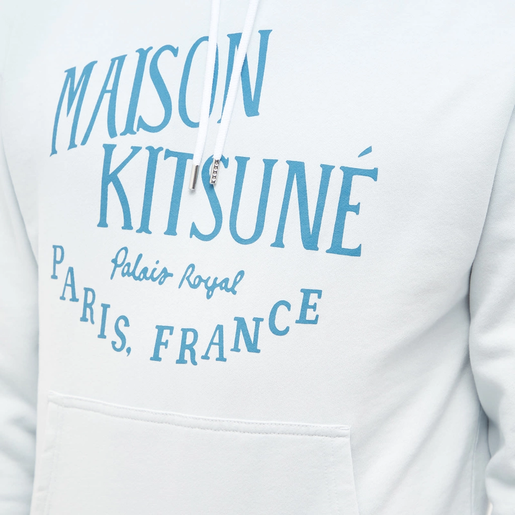 Maison Kitsune Palais Royal Classic Hoodie Grey Blue